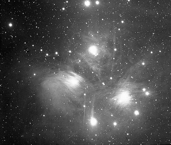 Historical image of the Pleiades star cluster by Dr. Nikoloff